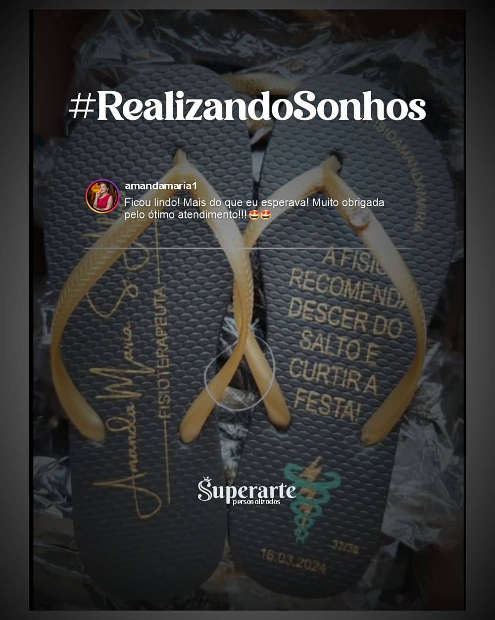 Feedback de chinelos personalizados 11