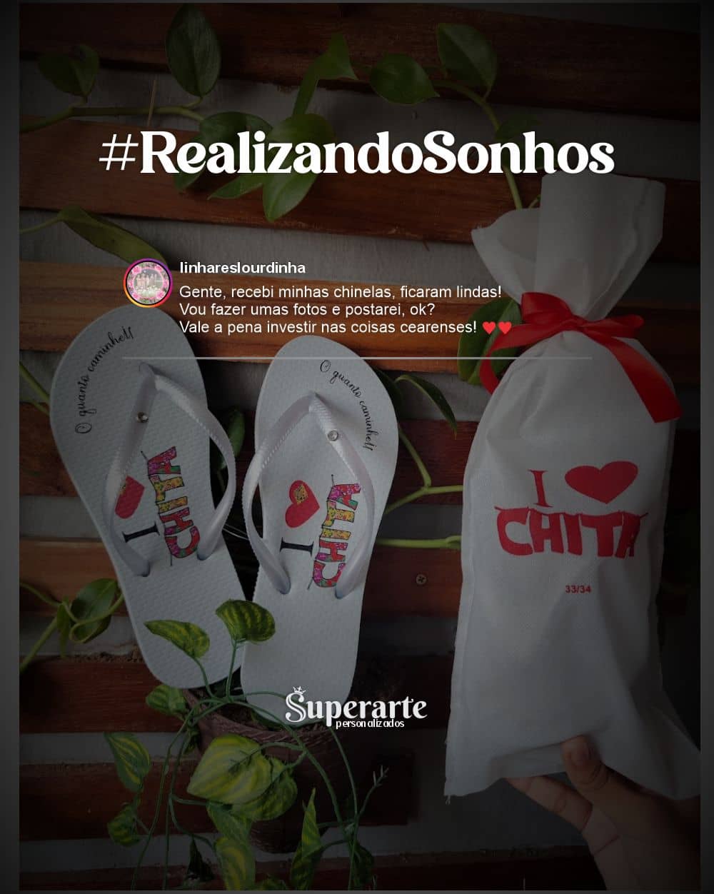 Feedback de chinelos personalizados 16
