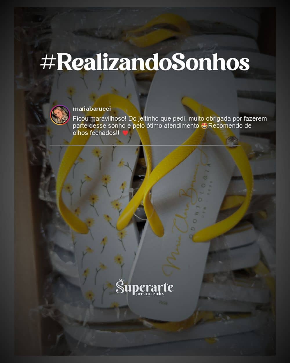 Feedback de chinelos personalizados 18