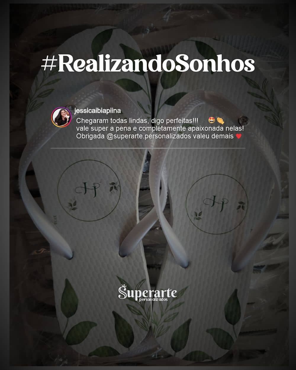 Feedback de chinelos personalizados 22