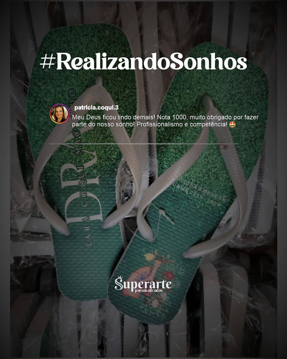 Feedback de chinelos personalizados 24