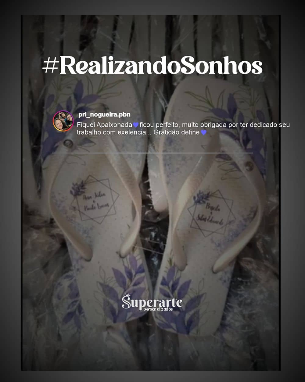 Feedback de chinelos personalizados 27