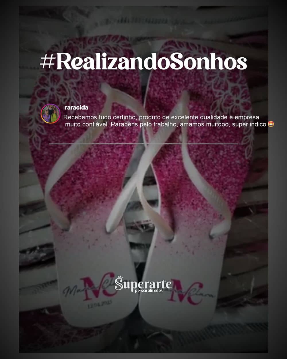 Feedback de chinelos personalizados 28