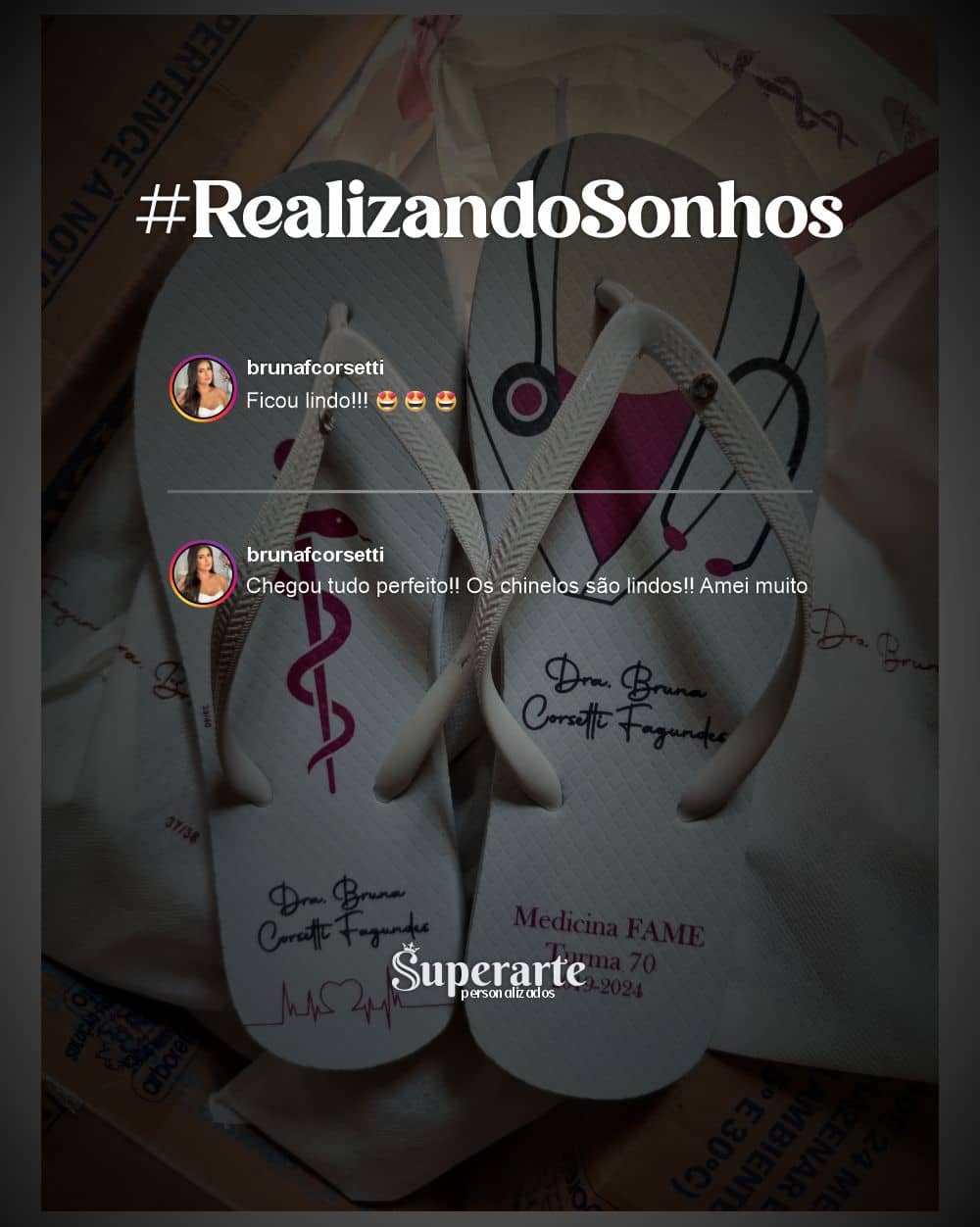 Feedback de chinelos personalizados 7